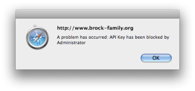 OS API Key Blocked